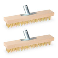 2XDRAHTBESEN - Multicolor, Holz/Metall (30/10.5/6cm) - Relaxdays