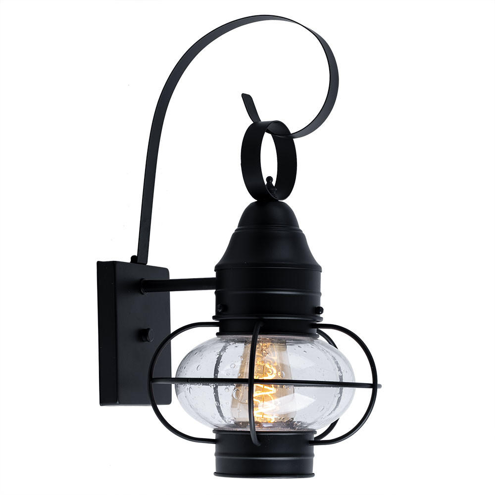 GARTENLEUCHTE Stahl Schwarz Glasschirm - Schwarz, Glas (27.3/22.9/44.8cm)