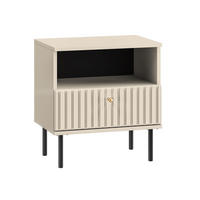 NACHTKONSOLE Sophie kaschmir matt 50 / 34 / 53cm - Kaschmir/Beige, Holz/Holzwerkstoff (50/53/34cm) - Feldmann-Wohnen