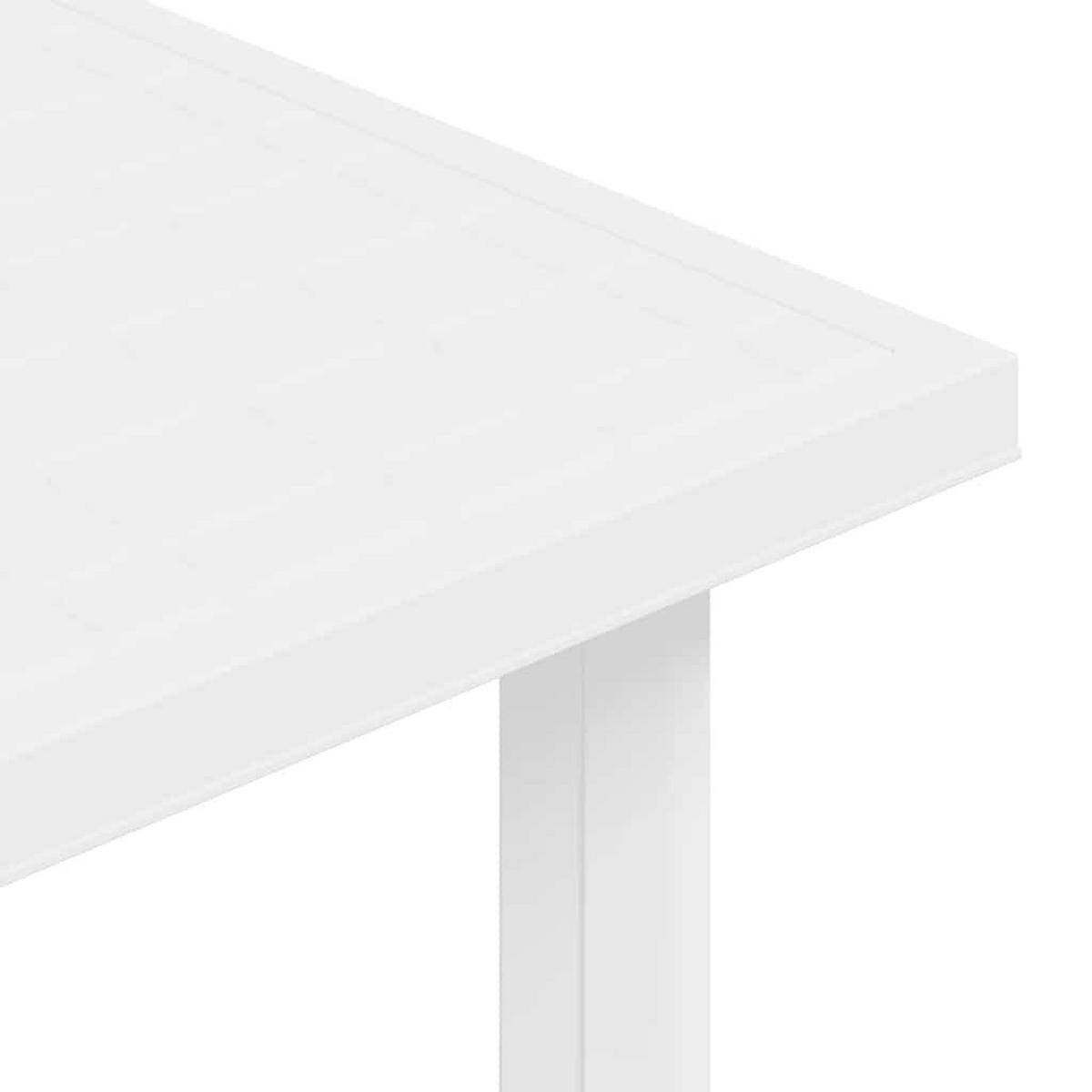 GARTENTISCH Weiss 80/75/72 Cm Kunststoff - Weiß, Kunststoff (75/80/72cm) - vidaXL