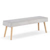 SITZBANK EMIL 120/42/50 cm Grau - Grau, Holz/Textil (120/50/50cm) - B&D Home