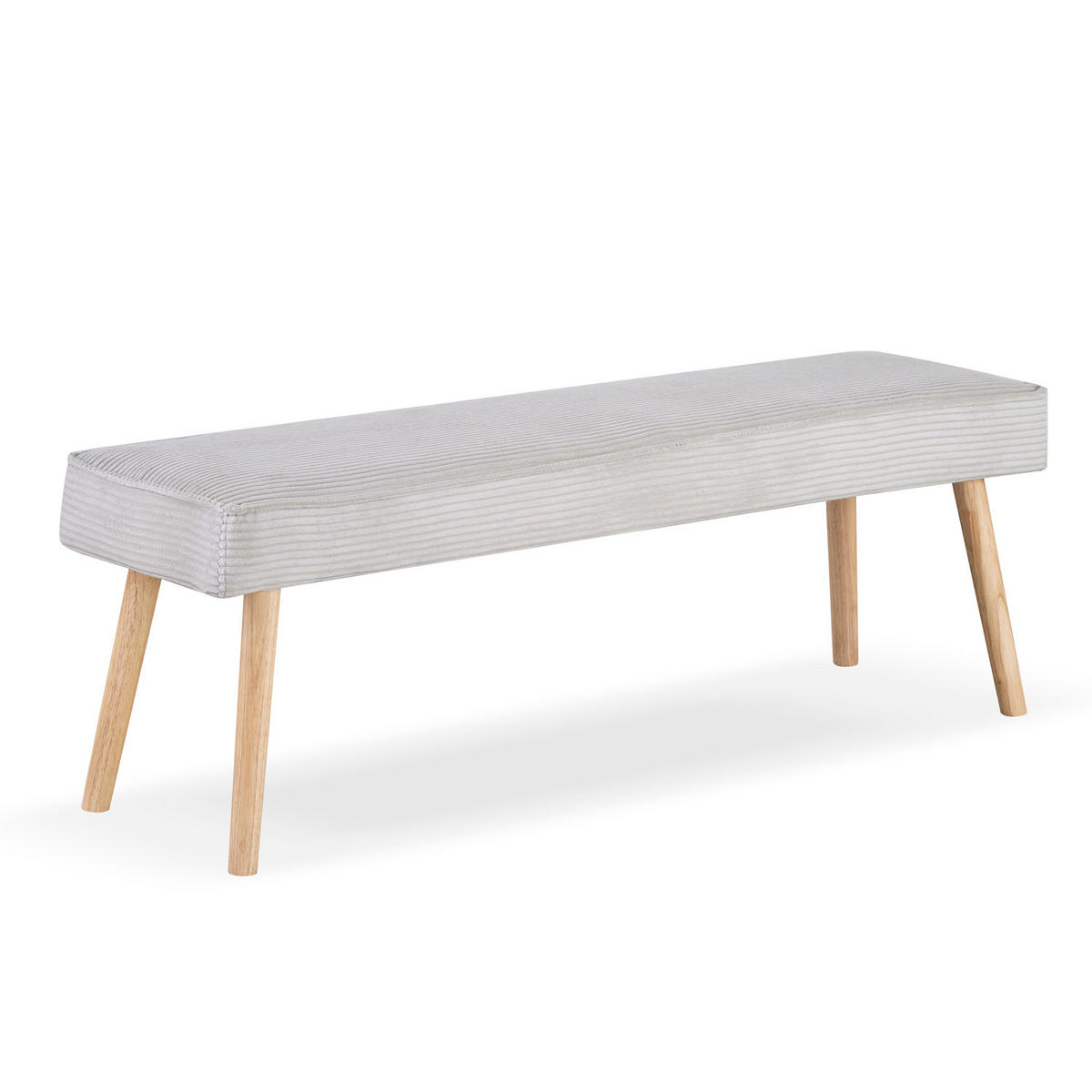 SITZBANK EMIL 140/42/50 cm Grau - Grau, Holz/Textil (140/50/42cm) - B&D Home