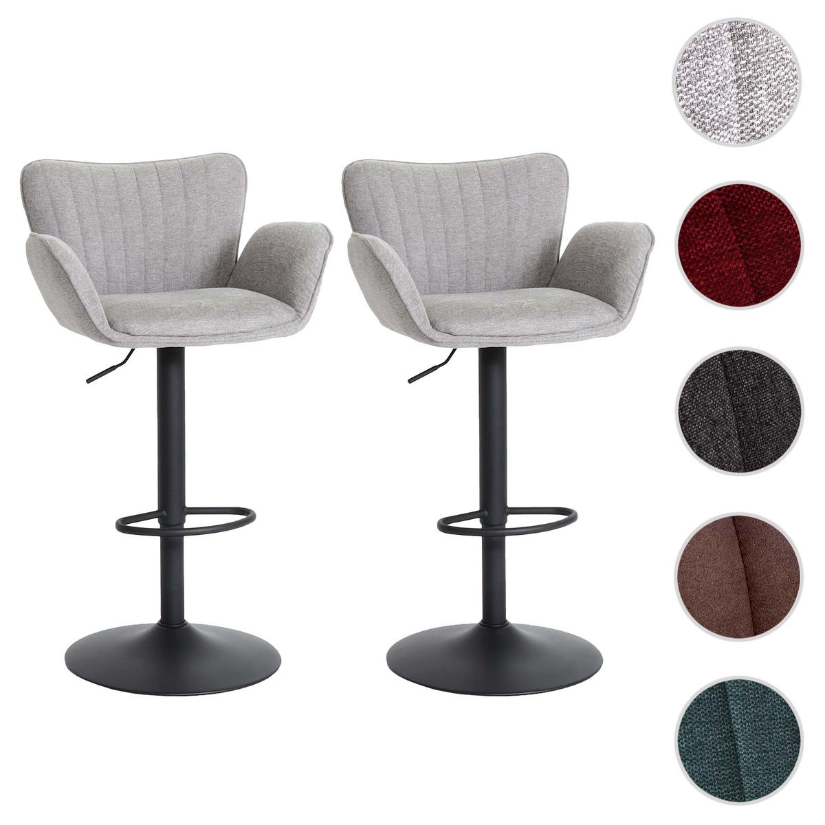 BARHOCKER Hellgrau - Hellgrau, Textil (50/110/45cm) - Jamb