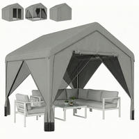 PAVILLON Grau 1 Stück - Grau, Metall (295/278/300cm) - GiPP
