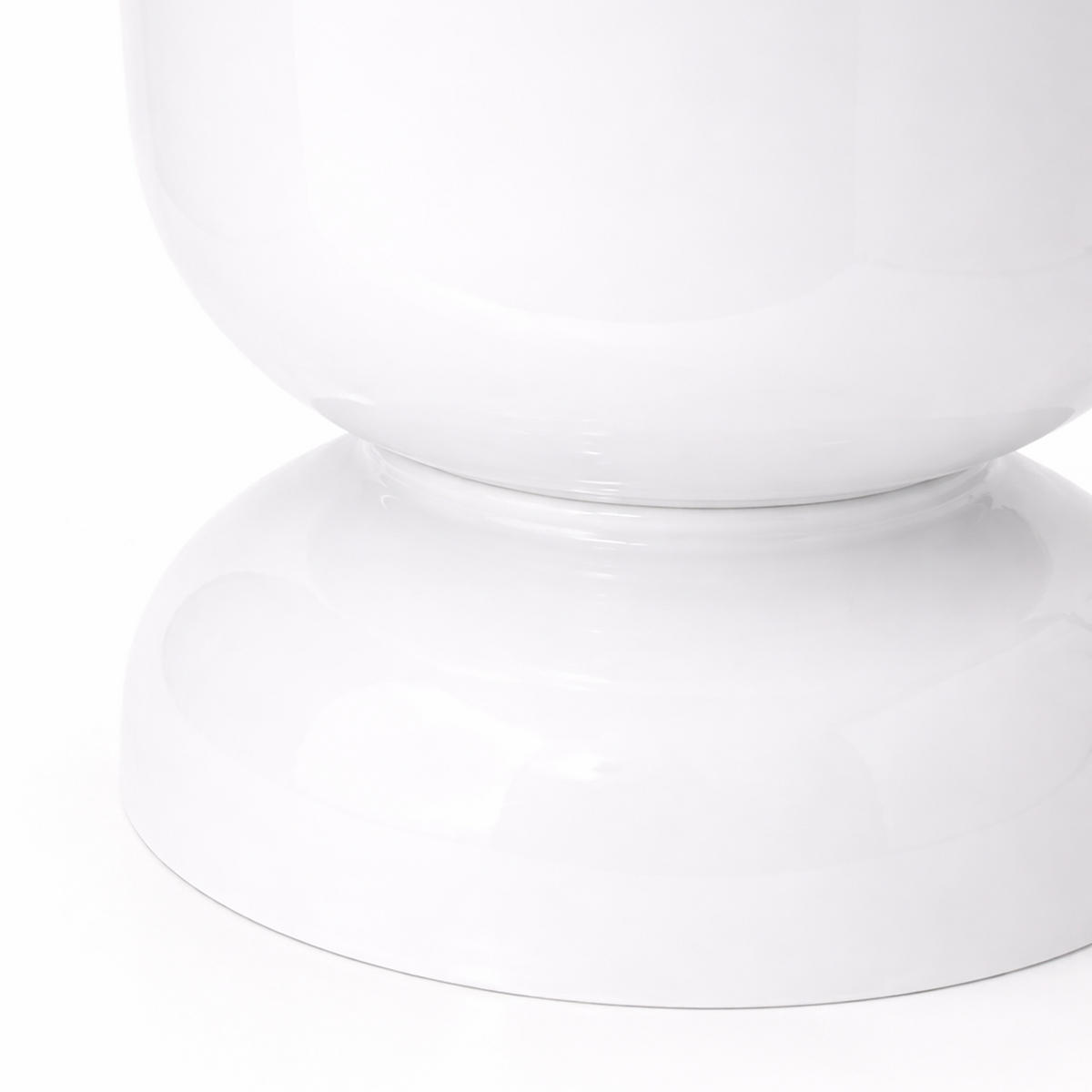 BEISTELLTISCH - Weiß, Metall (36/36/46cm) - Relaxdays