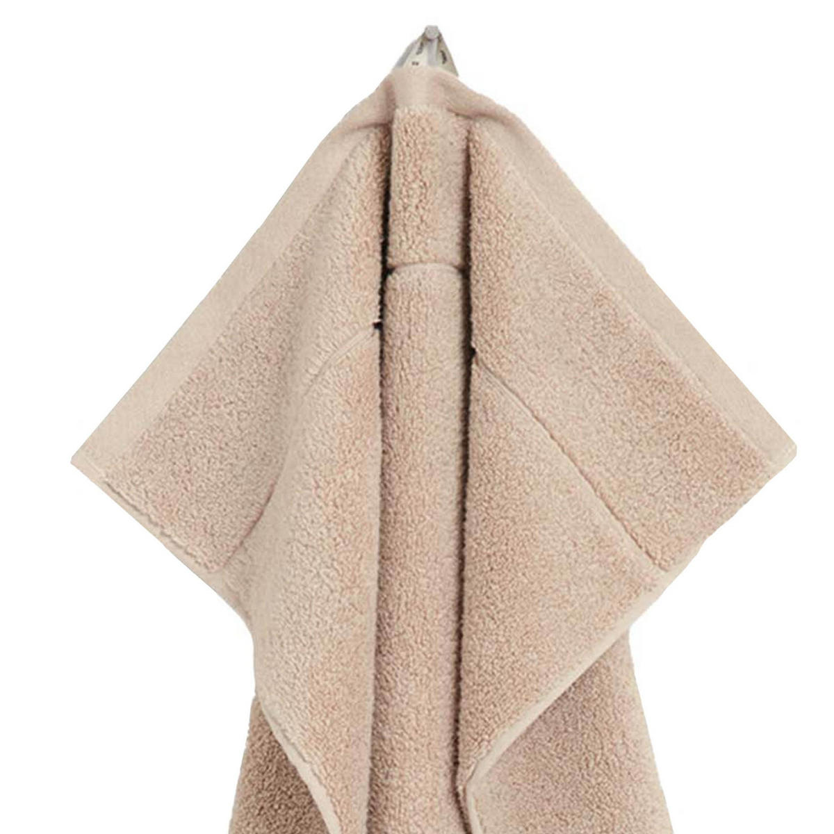 GANT Gästehandtuch 30 x 50 cm, 3er-Pack – Sand, uni mit kleinem Logo, Frottee aus Bio-Baumwolle - Beige, Textil (200/10/135cm) - GANT