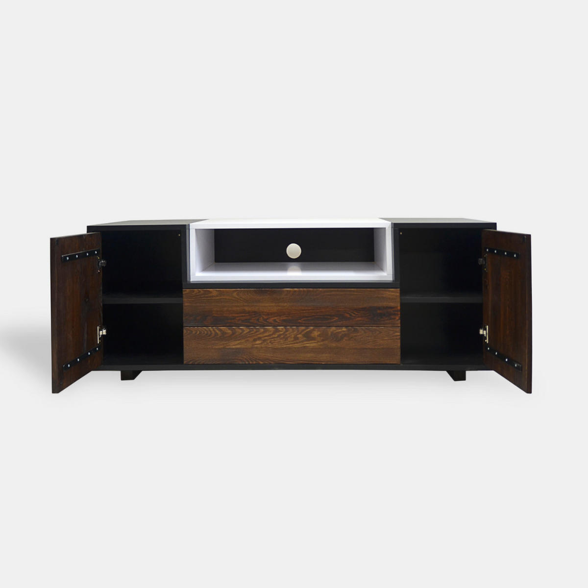 TV-SCHRANK aus Holz für das Wohnzimmer BERGEN - Eichefarben, Holz (140/55/45cm) - Rawood Furniture