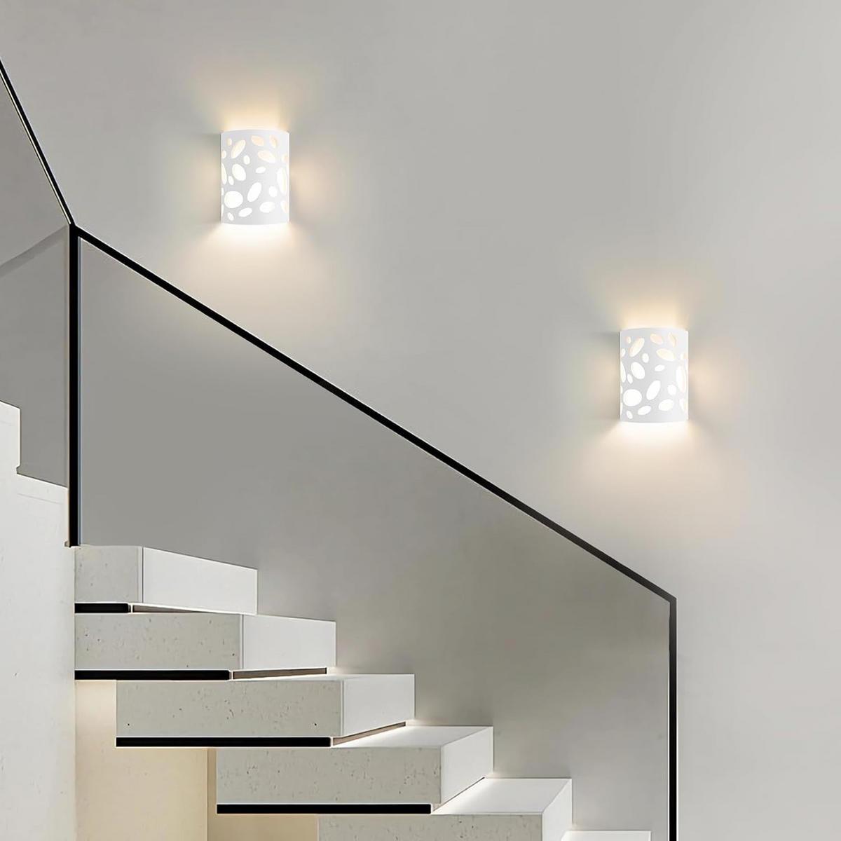 LED - WANDLEUCHTE Nixthun 18.0/9.0/23.0 cm - Weiß, Metall (18/9/23cm) - ZMH