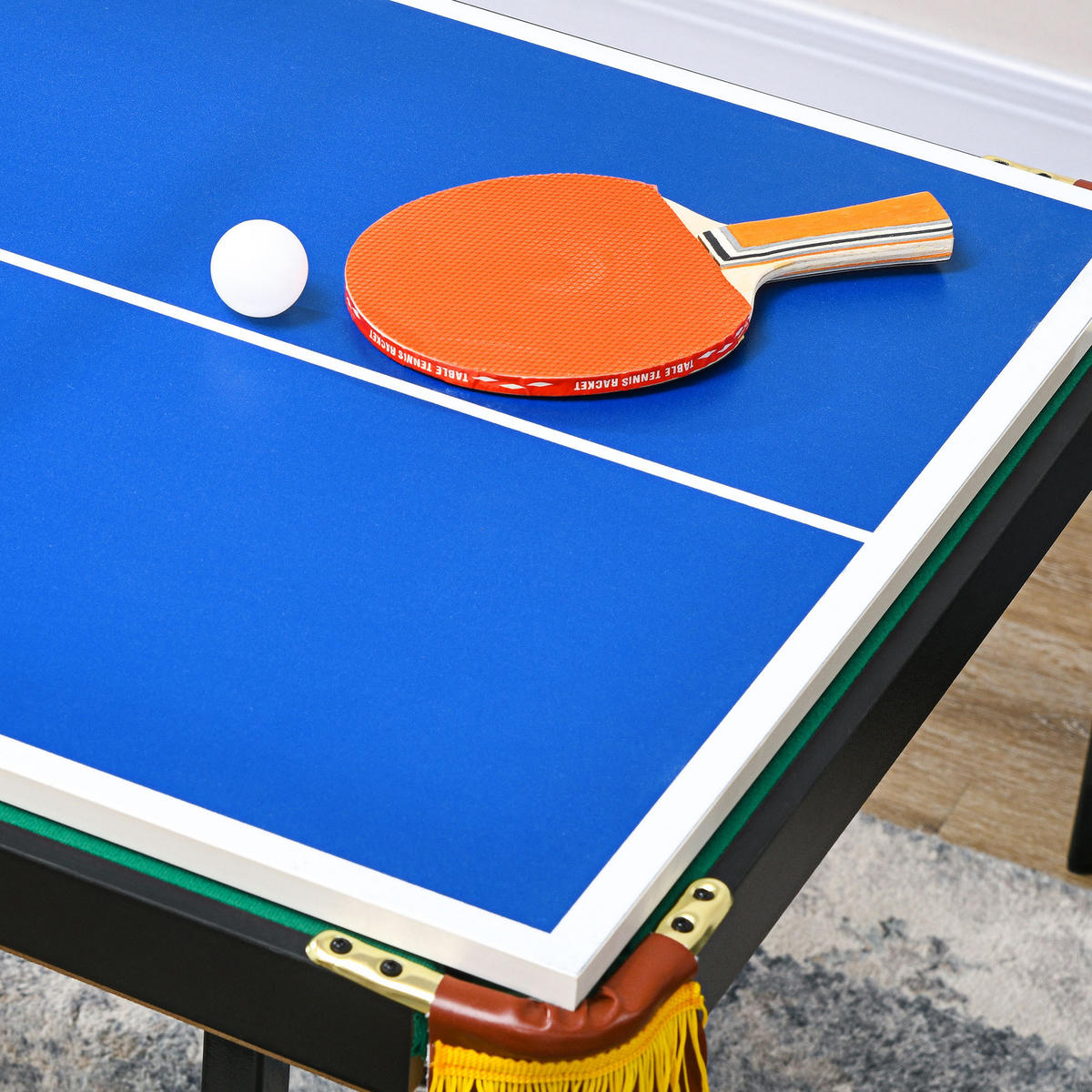 MULTIGAME Spieletisch - Blau, Holzwerkstoff (63/140cm) - SPORTNOW