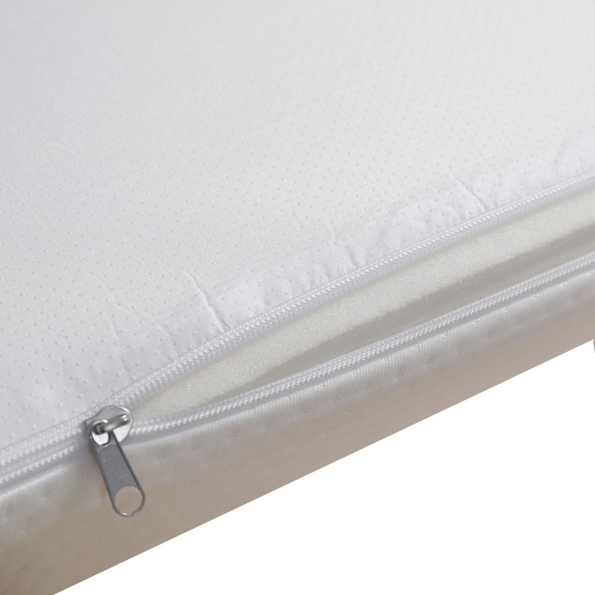 FALTBARE Matratze 140x200 cm cm, Härte H3, 23D Schaumstoff, weiß - Weiß, Textil (140/200cm) - Luhomfu