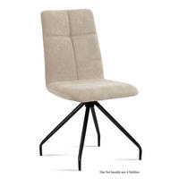 ESSZIMMERSTUHL (4er-Set) Detava 47x92x60 Schwarz/Natur - Schwarz/Naturfarben, Kunststoff (60/92/47cm) - 58aufmkessel