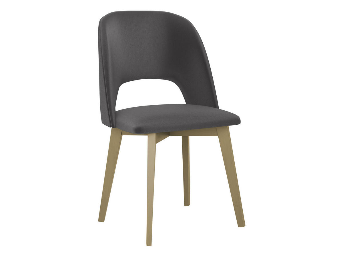 STUHL Monti 4, Holzfarbe: Sonoma - Eichefarben/Dunkelgrau, Holz (48/83/54cm) - MIRJAN24