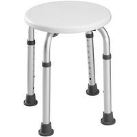 DUSCHHOCKER ,31 x 36 - 54 cm,weiß - Weiß, Metall (31/54/31cm) - tectake