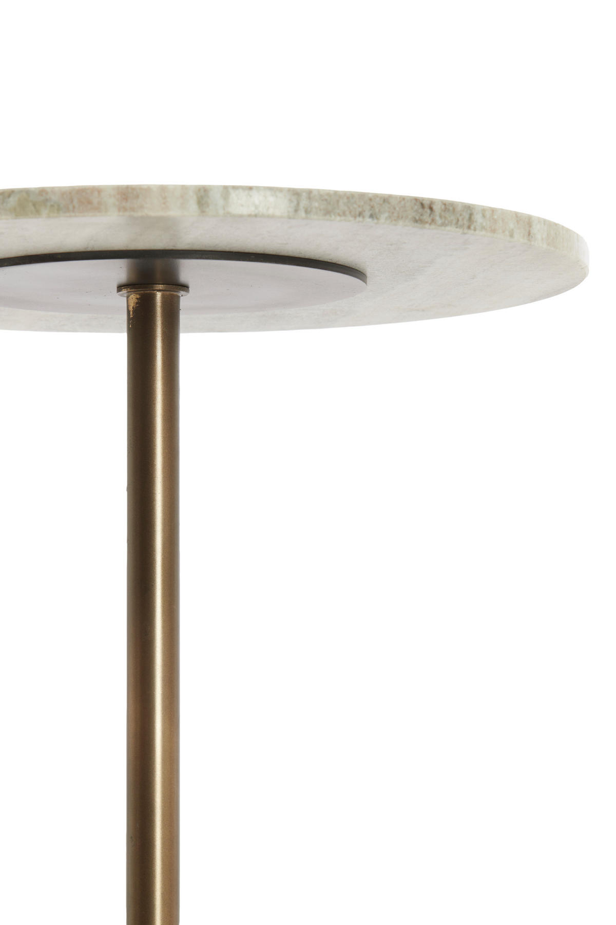 BEISTELLTISCH Civita Braun 41/41/53 cm - Graubraun, Stein (41/41/53cm) - Light & Living