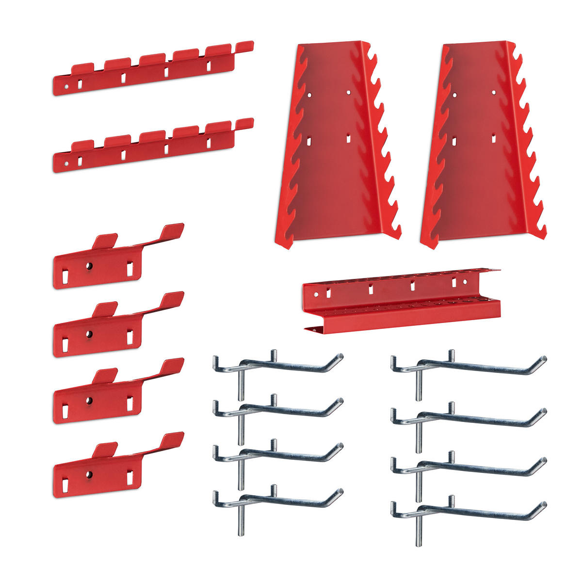3XWERKZEUGWAND - Schwarz, Metall (39/60/2cm) - Relaxdays
