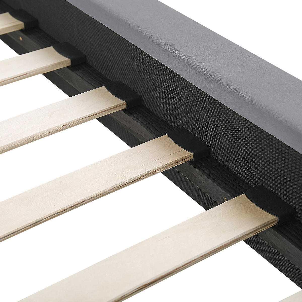 POLSTERBETT 140/200cm Grau Marville - Grau, Textil (140/200cm) - Beliani