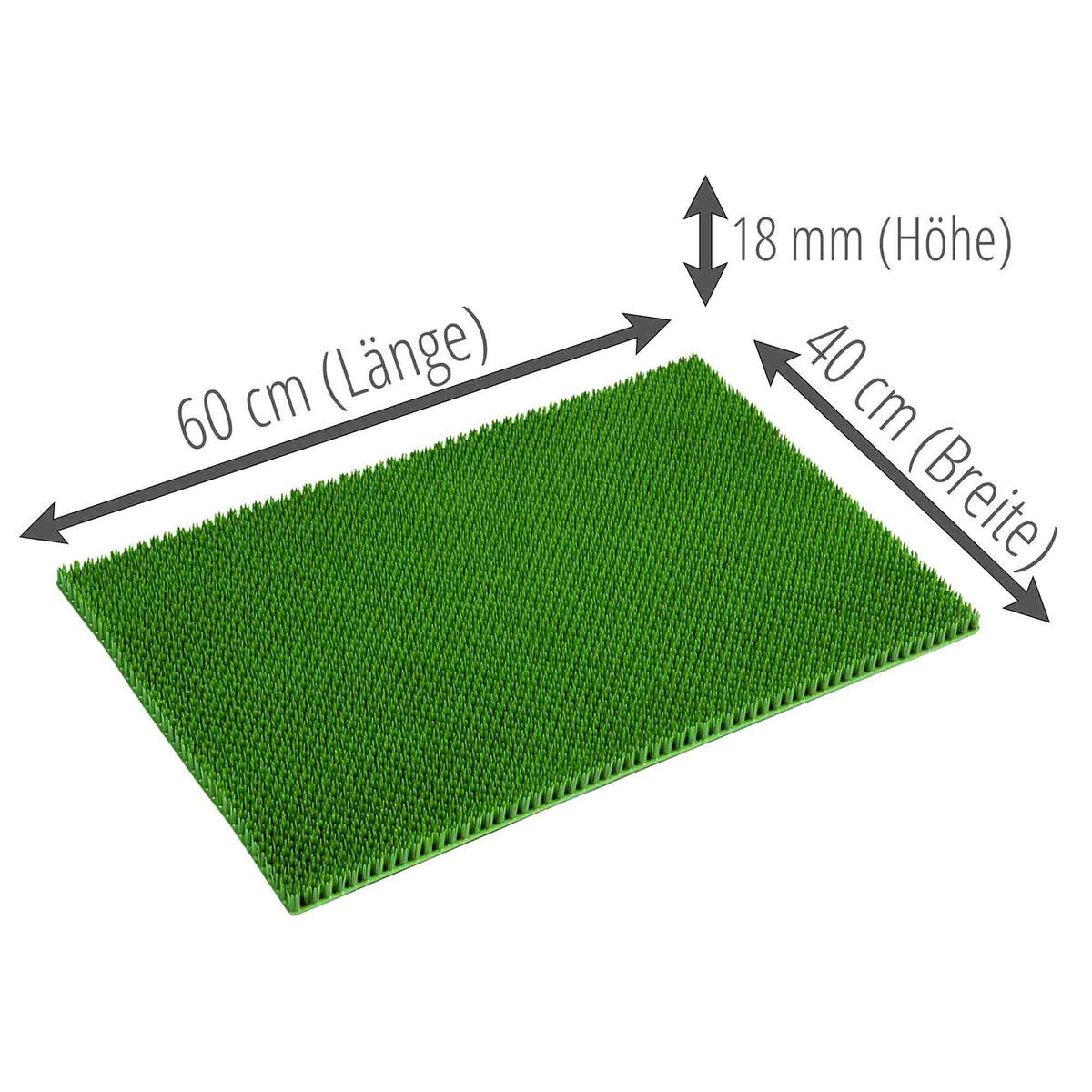 SCHMUTZFANGMATTE AUßEN SEASON - Grün, Textil (40/60cm) - Astra