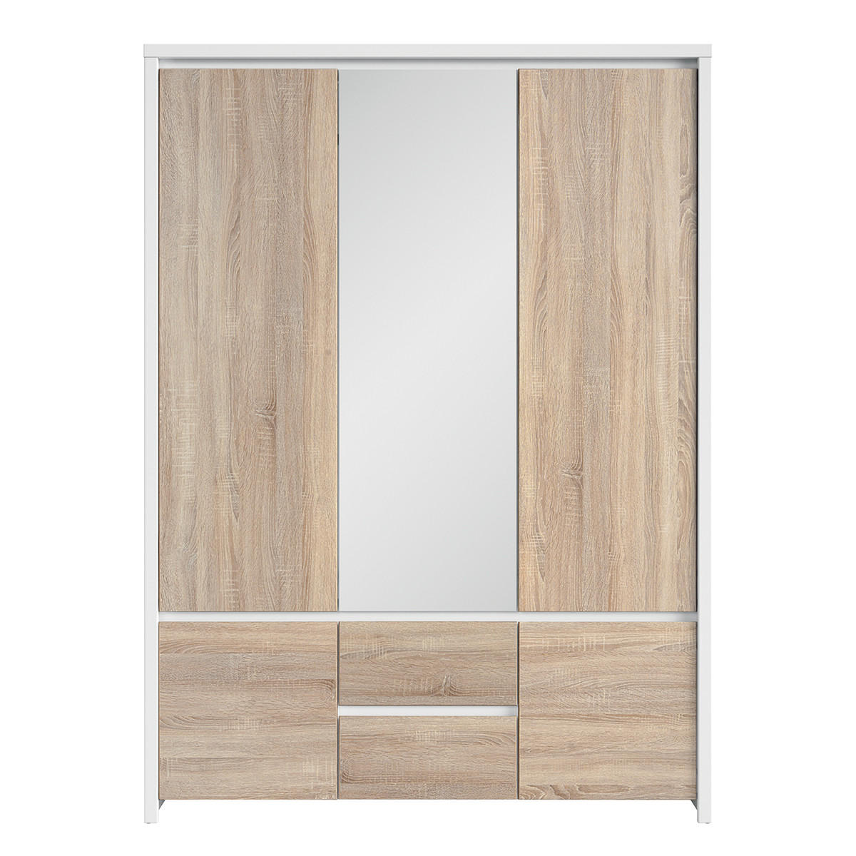 SKŘÍŇ 3DVEŘOVÁ Soren Dřevo a bílá - bílá, kompozitní dřevo (153.5/211/55.5cm) - Petits-meubles