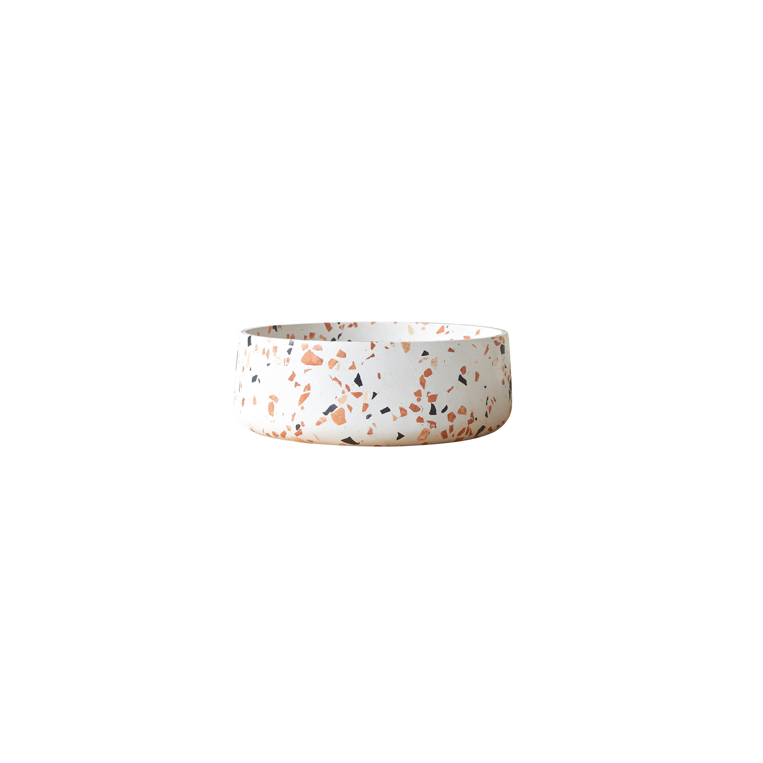 WASCHBECKEN Milos Braun aus Premium-Terrazzo - Braun, Stein (40/14/40cm) - Tikamoon