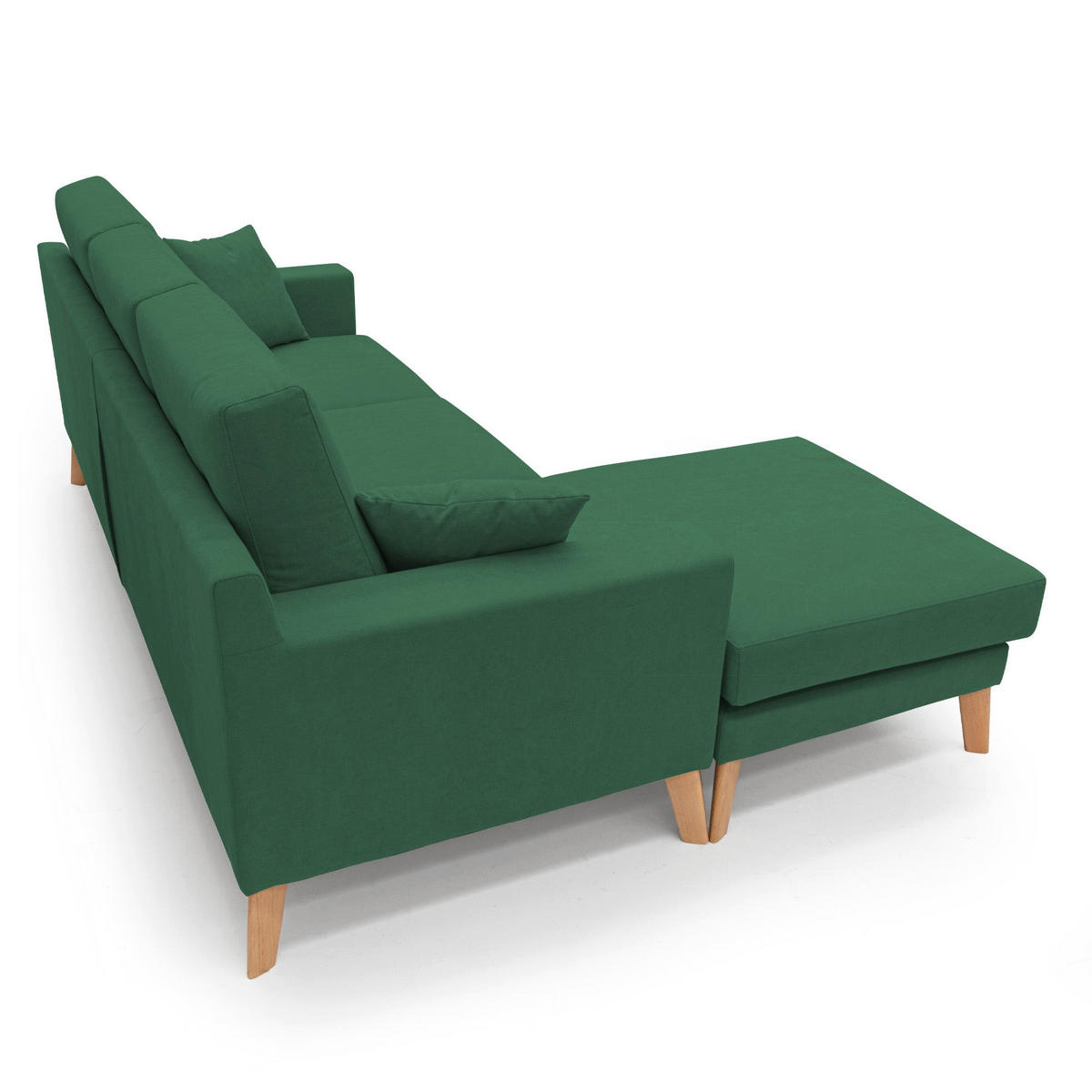 ECKSOFA Danish - Grün, Textil (237/91cm) - Divani.store