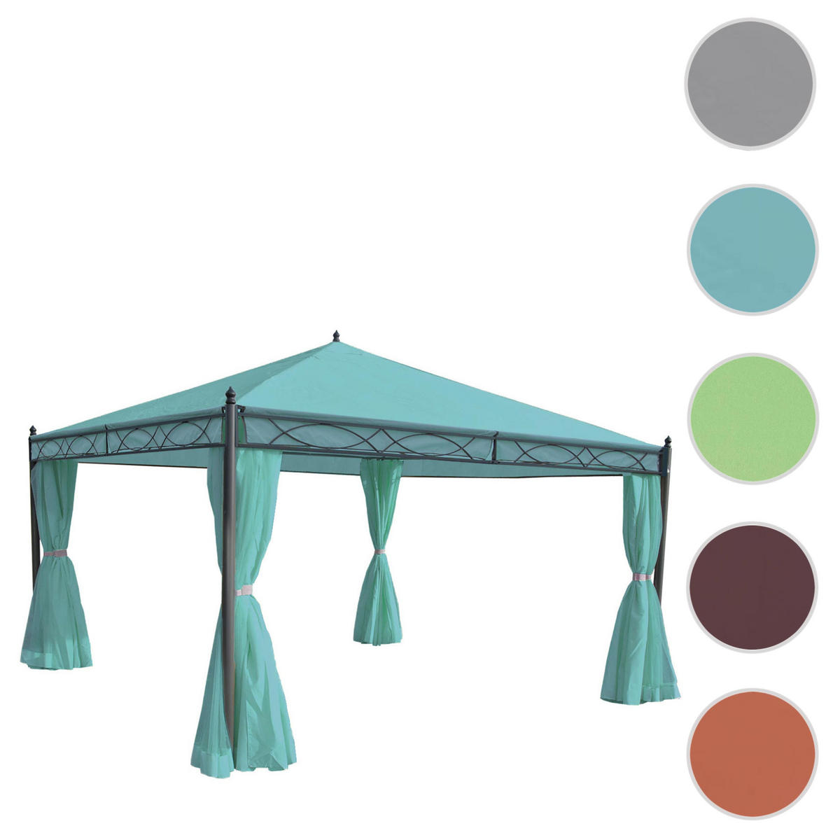 PERGOLA CALPE Türkis - Türkis, Textil (400/290/400cm) - MCW