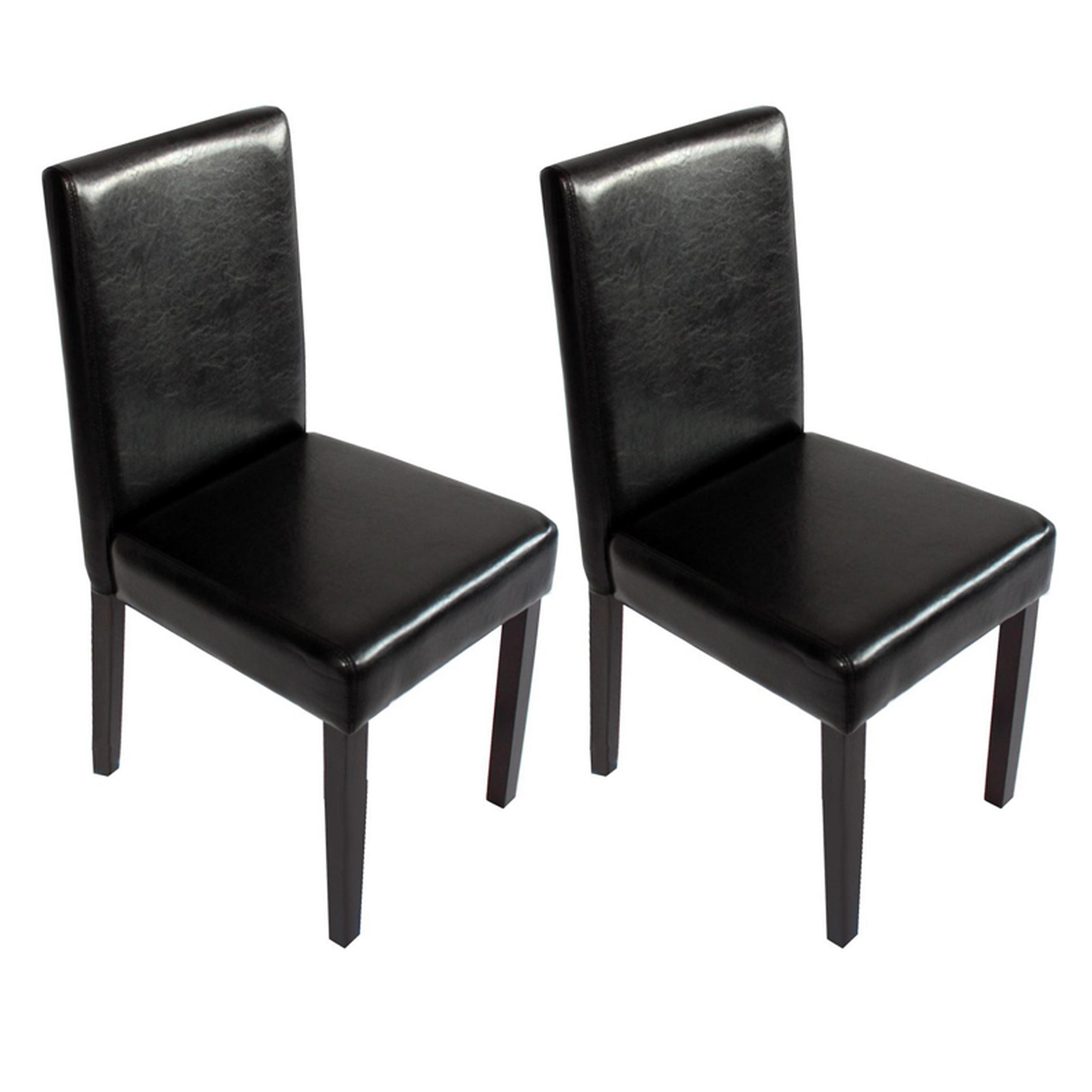 ESSZIMMERSTUHL Hochglanz Schwarz 2er-Set - Schwarz Hochglanz, Textil (43/90/56cm) - MCW