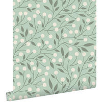 TAPETE Blumenmuster 50 x 900 cm - Grün, Papier (50/900cm) - ESTAhome