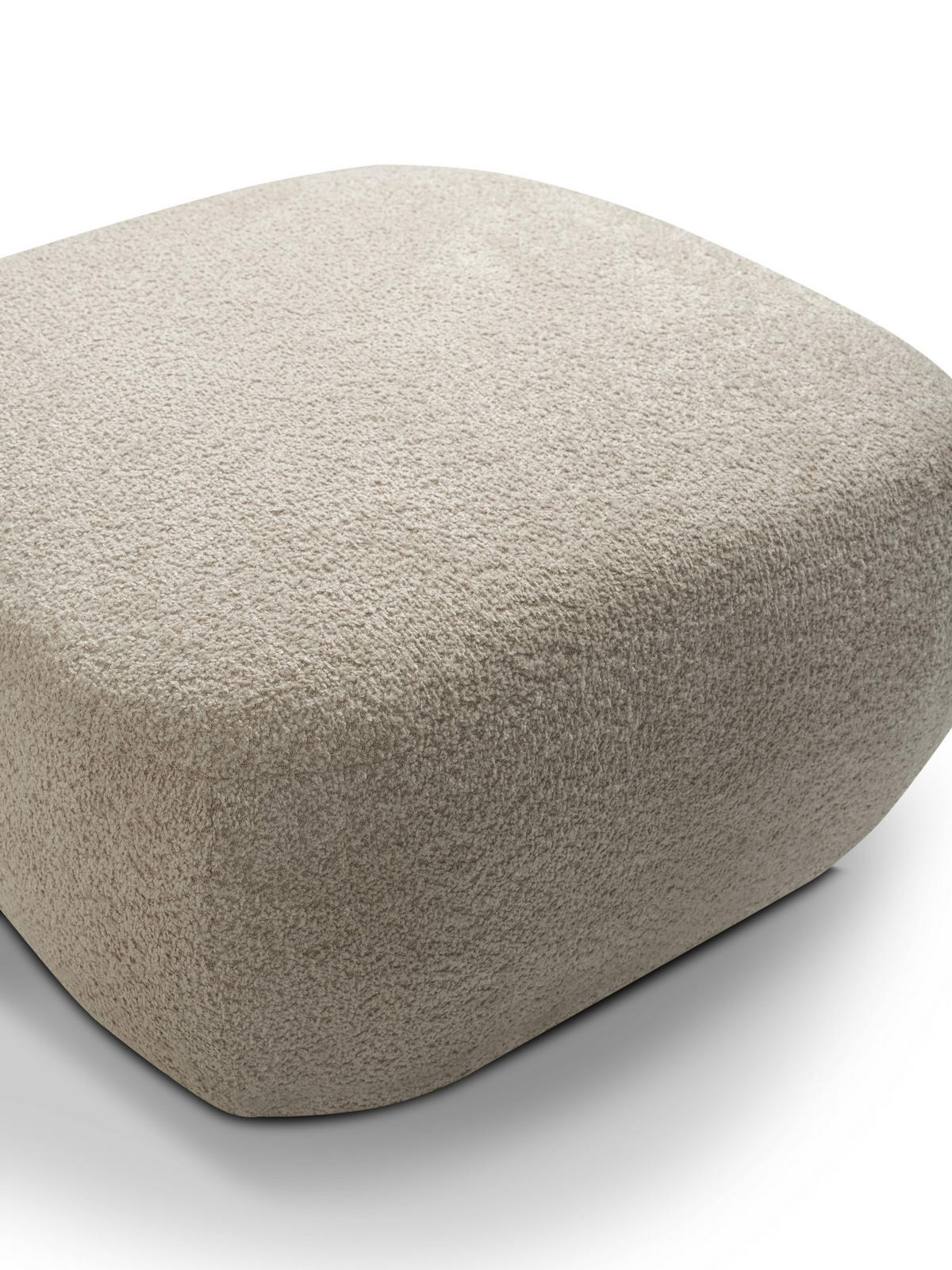 POLSTERHOCKER AMICO Modern Sitzhocker, Fußhocker Beige - Beige, Holzwerkstoff/Kunststoff (75/39/75cm) - MASSENO