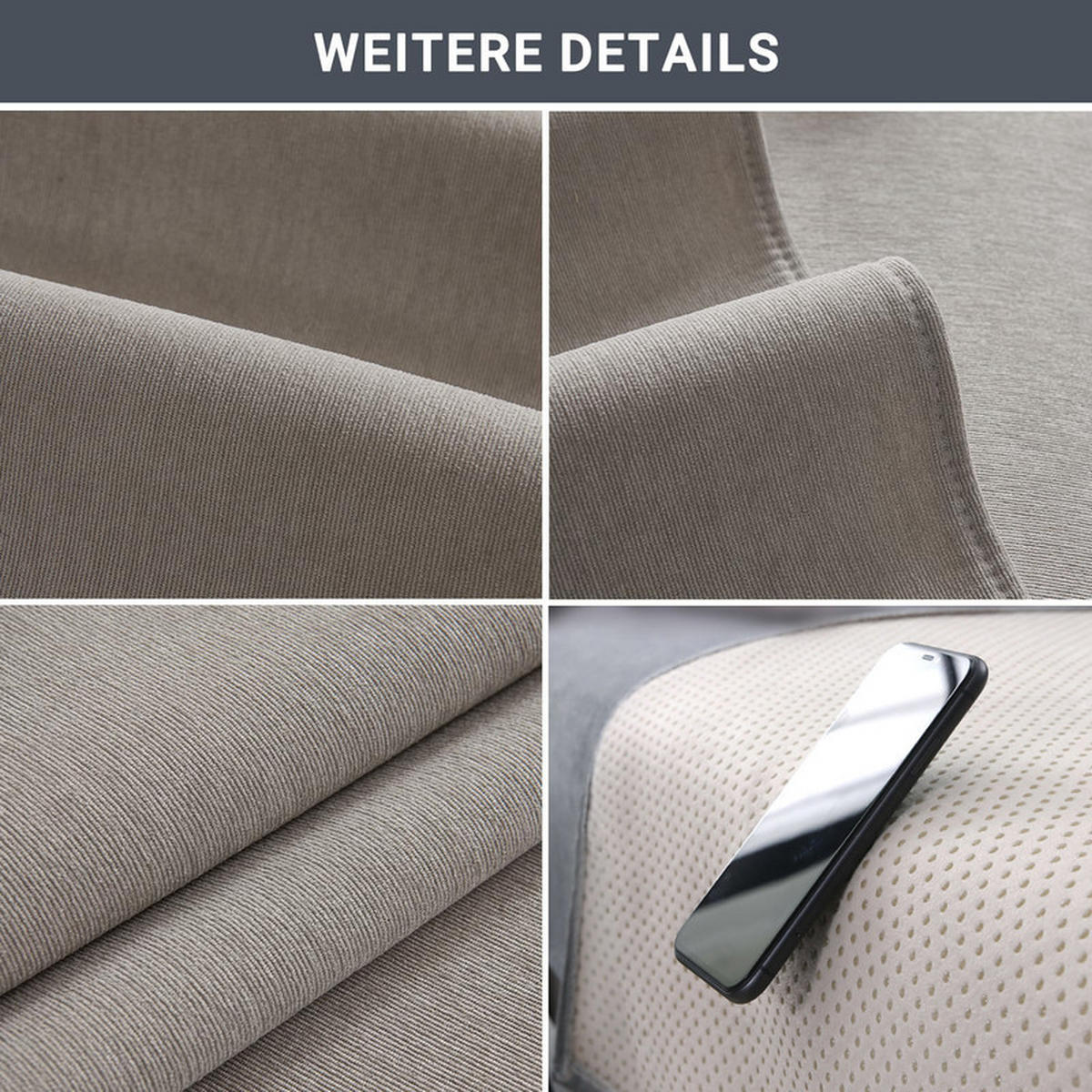 SOFAÜBERWURF Hellgrau 1 Stück - Hellgrau, Textil (90/180cm) - OBOSOE