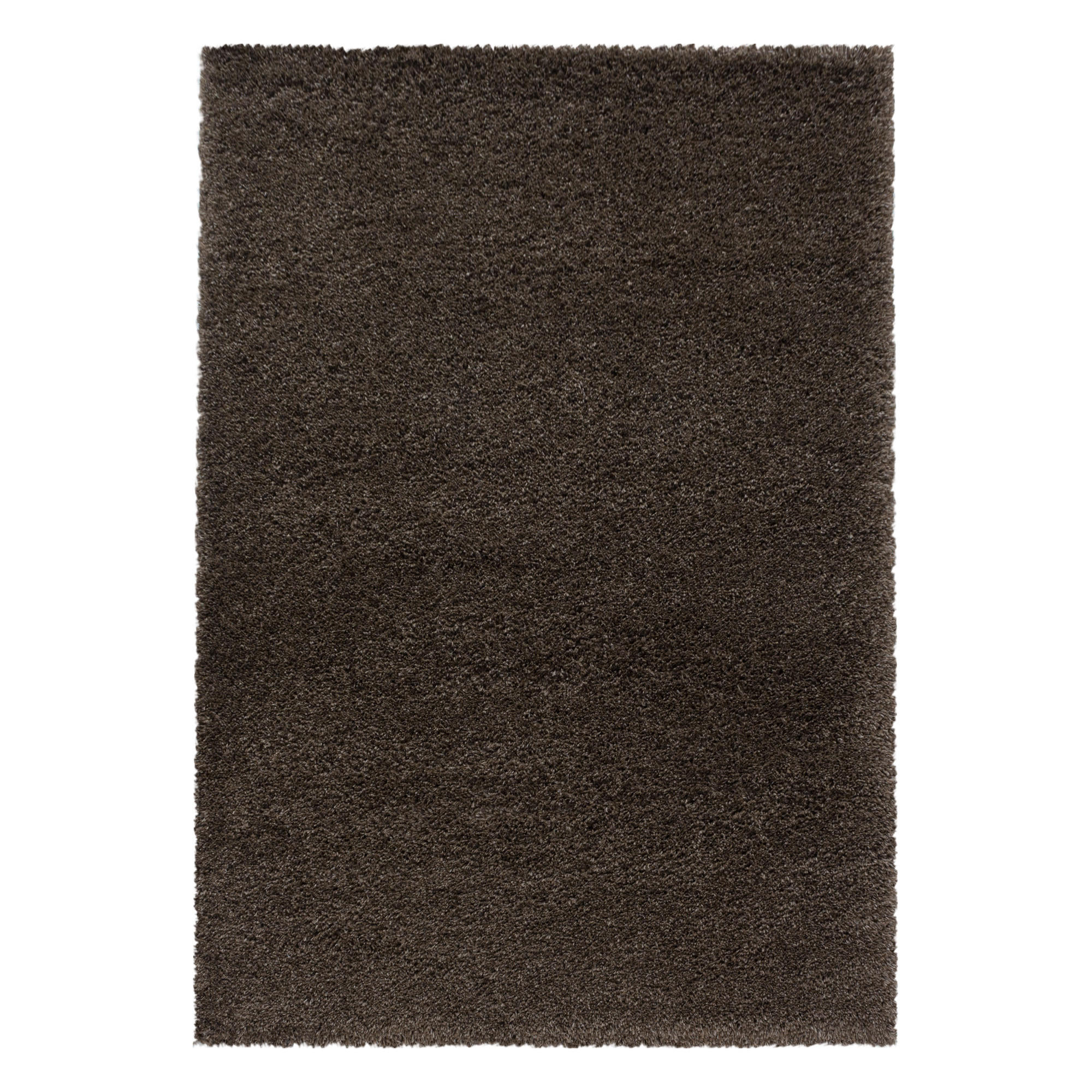 TEPPICH Hochflor Shaggy Uni Style Polypropylen Wohnzimmer Braun Läufer 80x150 - Braun, Textil (80/150cm) - KADIMA DESIGN