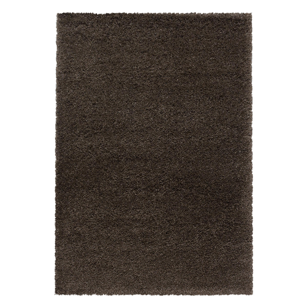 TEPPICH Hochflor Shaggy Uni Style Polypropylen Wohnzimmer Braun Läufer 80x150 - Braun, Textil (80/150cm) - KADIMA DESIGN