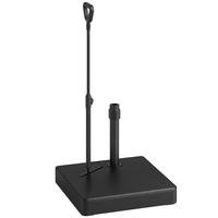 SONNENSCHIRMSTÄNDER Schwarz mit Rollen befüllbar 60/60/104 cm - Schwarz, Kunststoff (60/60cm) - PANGIVO