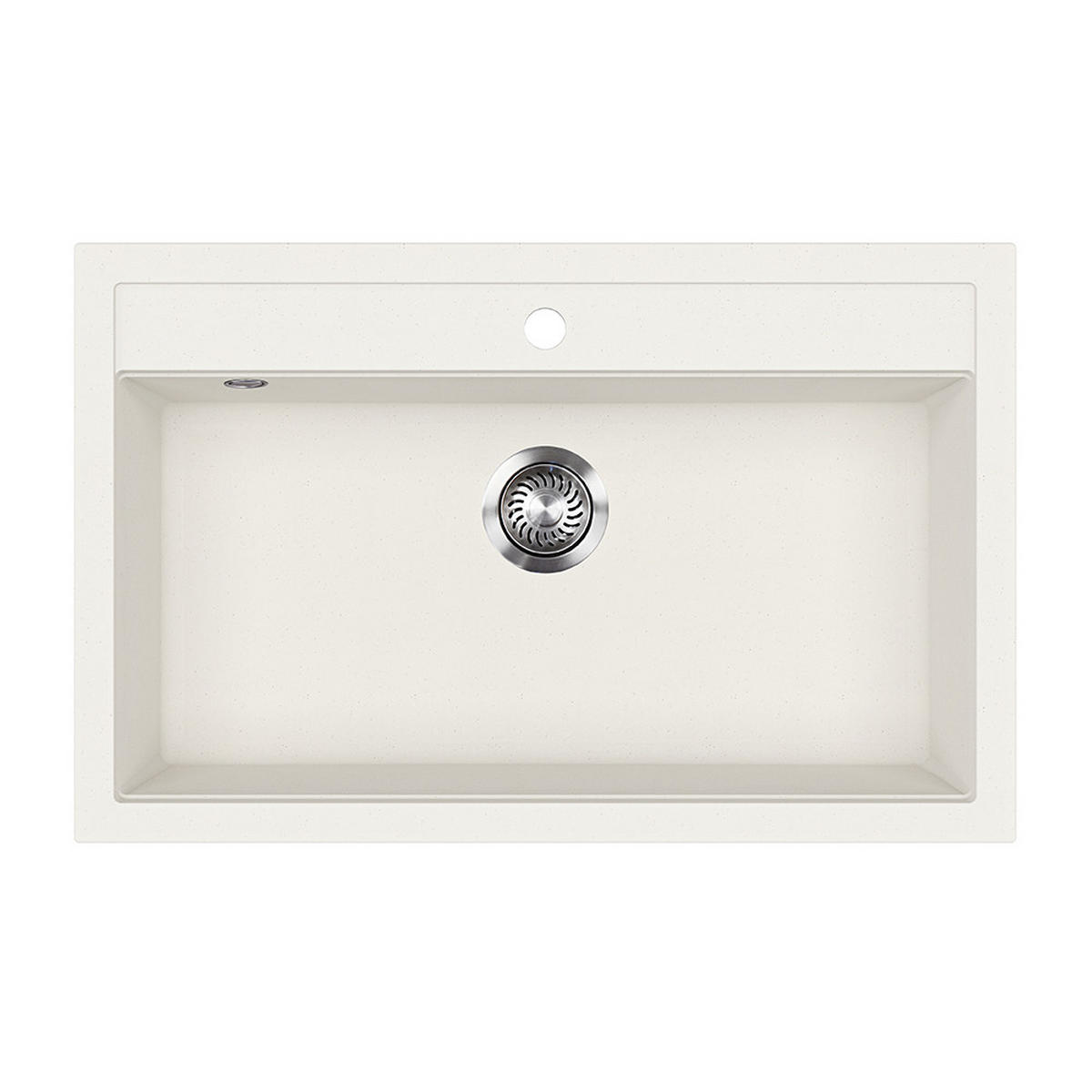 SPÜLBECKEN Sydney Weiß 80 x 51 cm - Weiß, Keramik (80/20/51cm) - Bergstroem