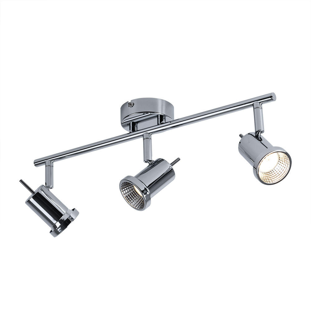 LED DECKENLEUCHTE HOORN Chrom Silber - Silberfarben, Metall (43/8/14cm)