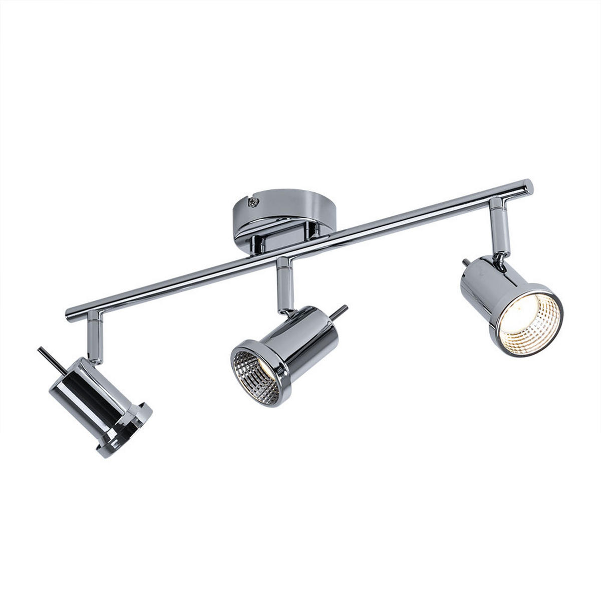 LED DECKENLEUCHTE HOORN Chrom Silber - Silberfarben, Metall (43/8/14cm)
