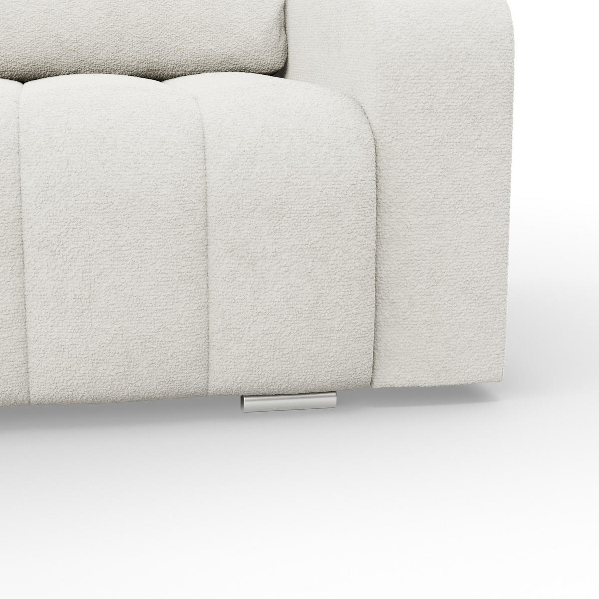ECKSOFA MIT SCHLAFFUNKTION ABRIELLE BONELL Creme - Creme, Textil (144/237cm) - Mebligo