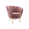 MUSCHELSESSEL - Samt - Rosa - DANDELION - Pink, Textil (75/76.5/78cm) - Pascal Morabito