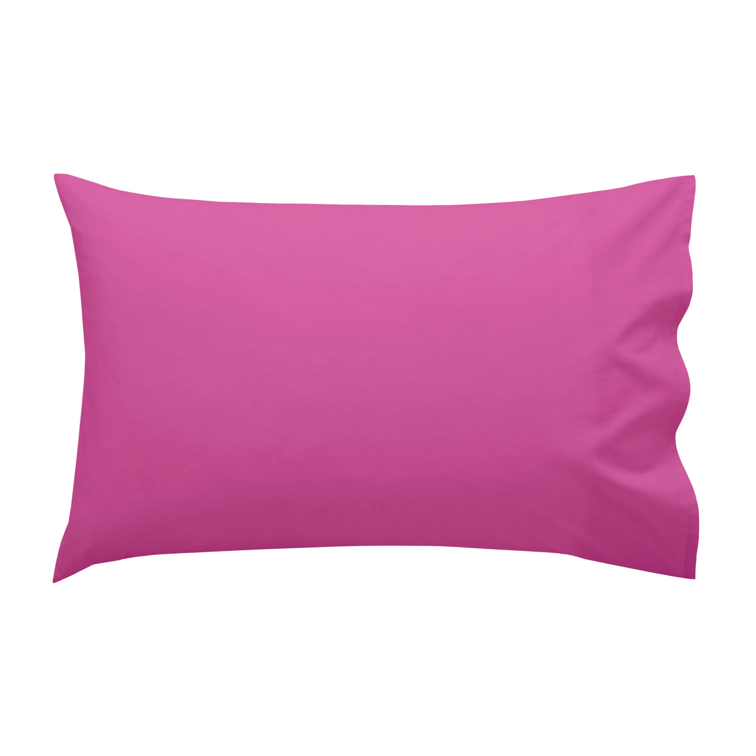 KISSENBEZUG basic 50x30 cm (kinderbett) fuchsie - Rosa, Textil (50/30cm) - Happy Friday