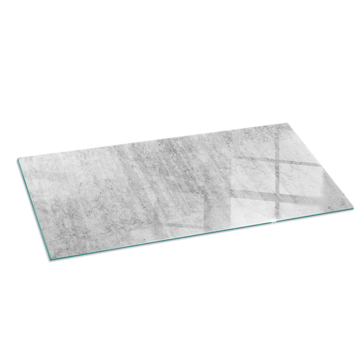 ArtPrintCave Glasplatte Grau 125x50x0.4 cm