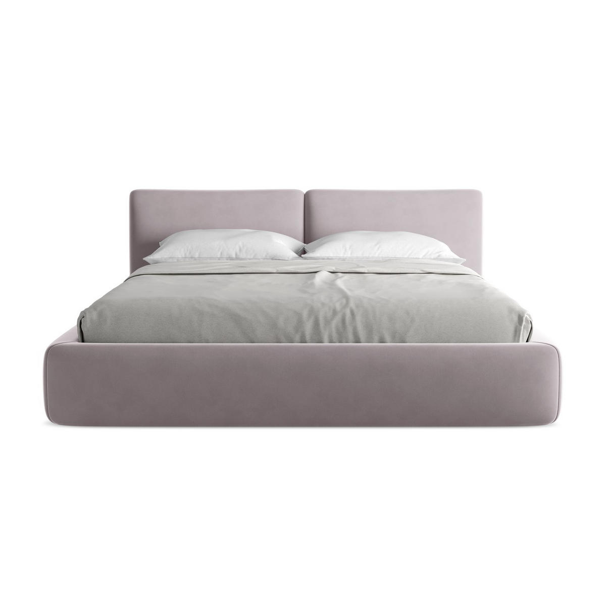 POLSTERBETT mit Bettkasten und Lattenrost 200x228 Violett - Lila/Flieder, Kunststoff/Textil (180/200cm) - LaMiaSofa