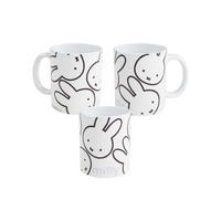 KAFFEEBECHER Miffy Hase Allover Weiß 320 ml - Weiß, Keramik (0.32L) - United Labels