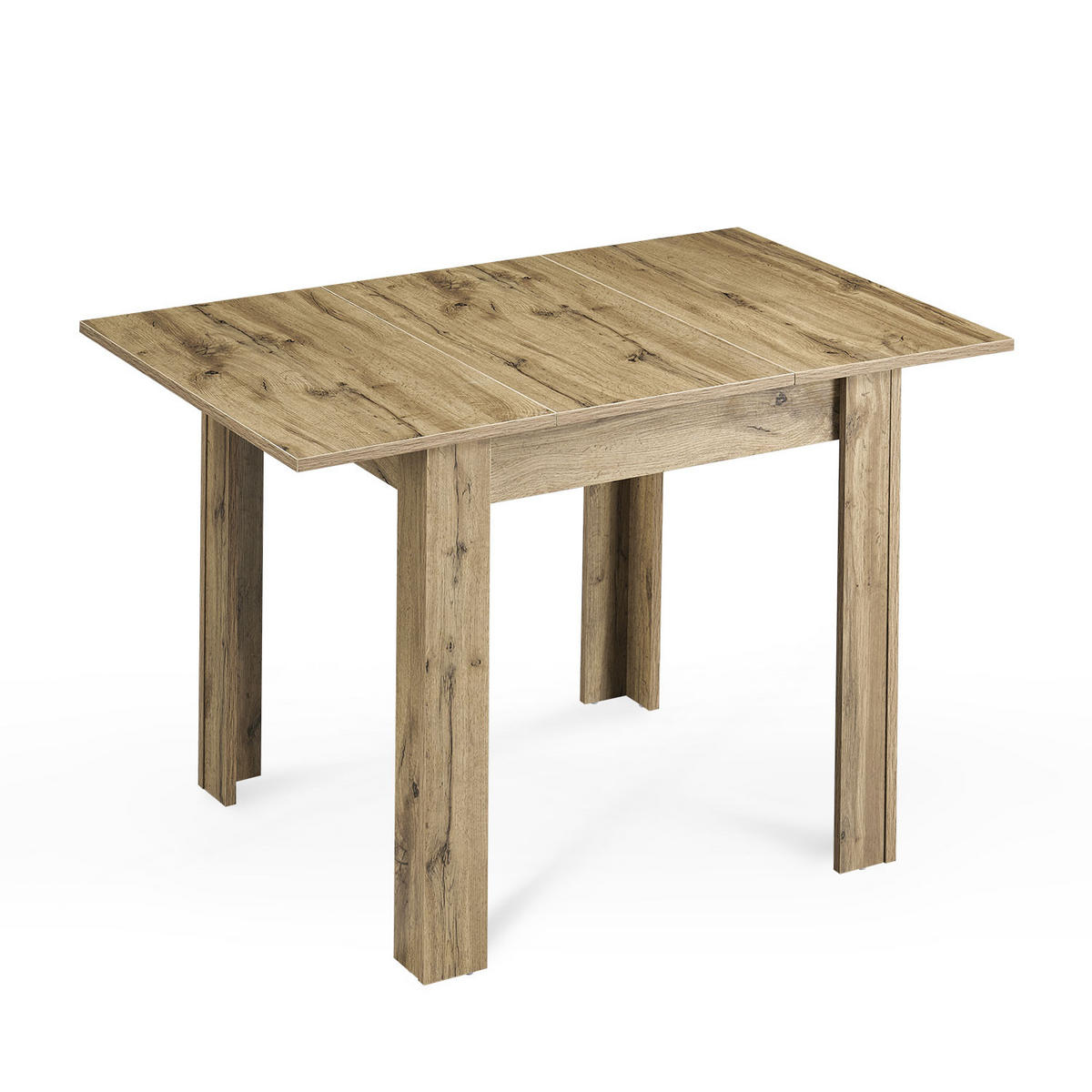ESSTISCH LIVIUS 80-120/80/74 cm - Eiche Artisan, Holzwerkstoff (80/80/74cm) - B&D Home