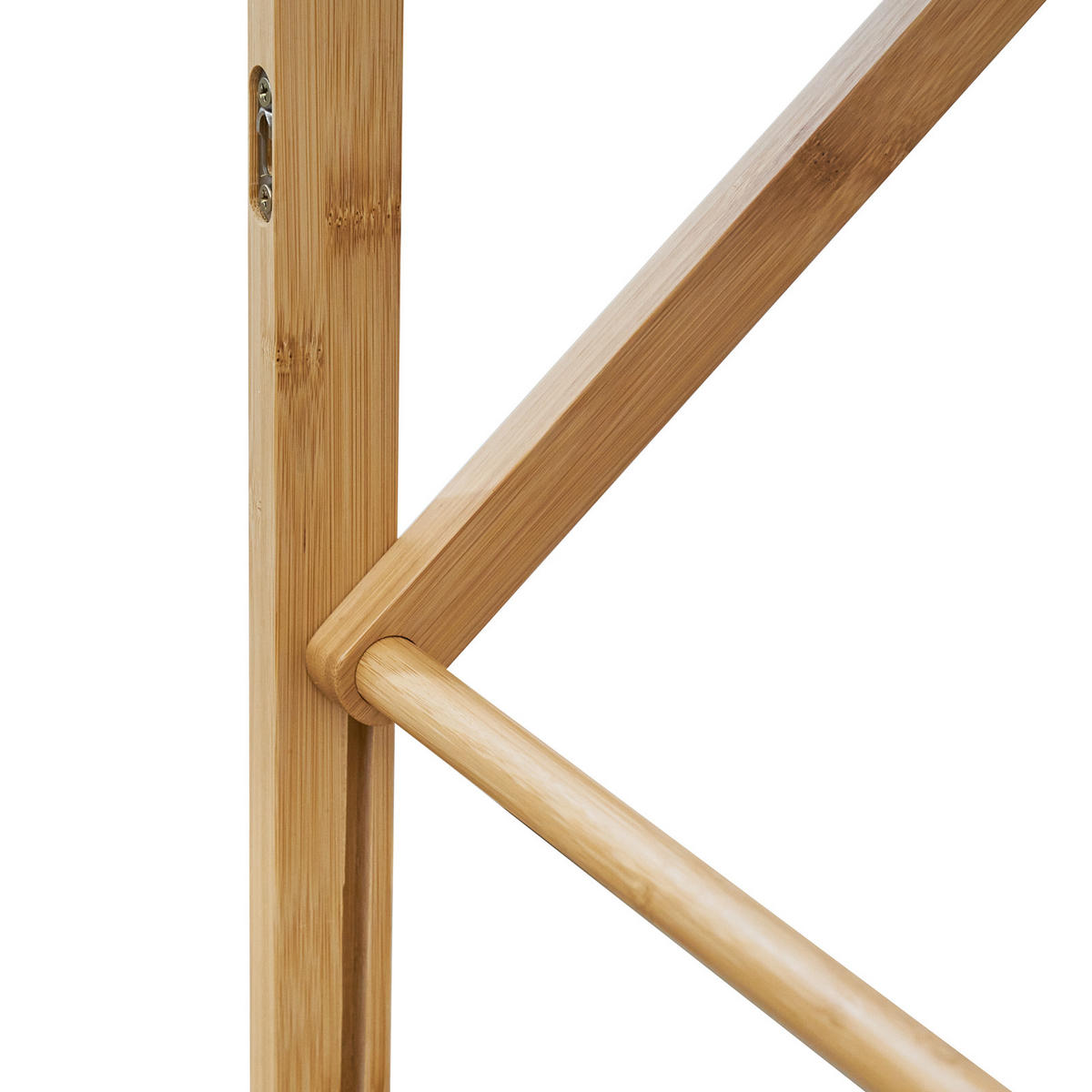 HANDTUCHHALTER Lokka Bambus klappbar - Braun, Holz (69/80/63cm) - SVITA