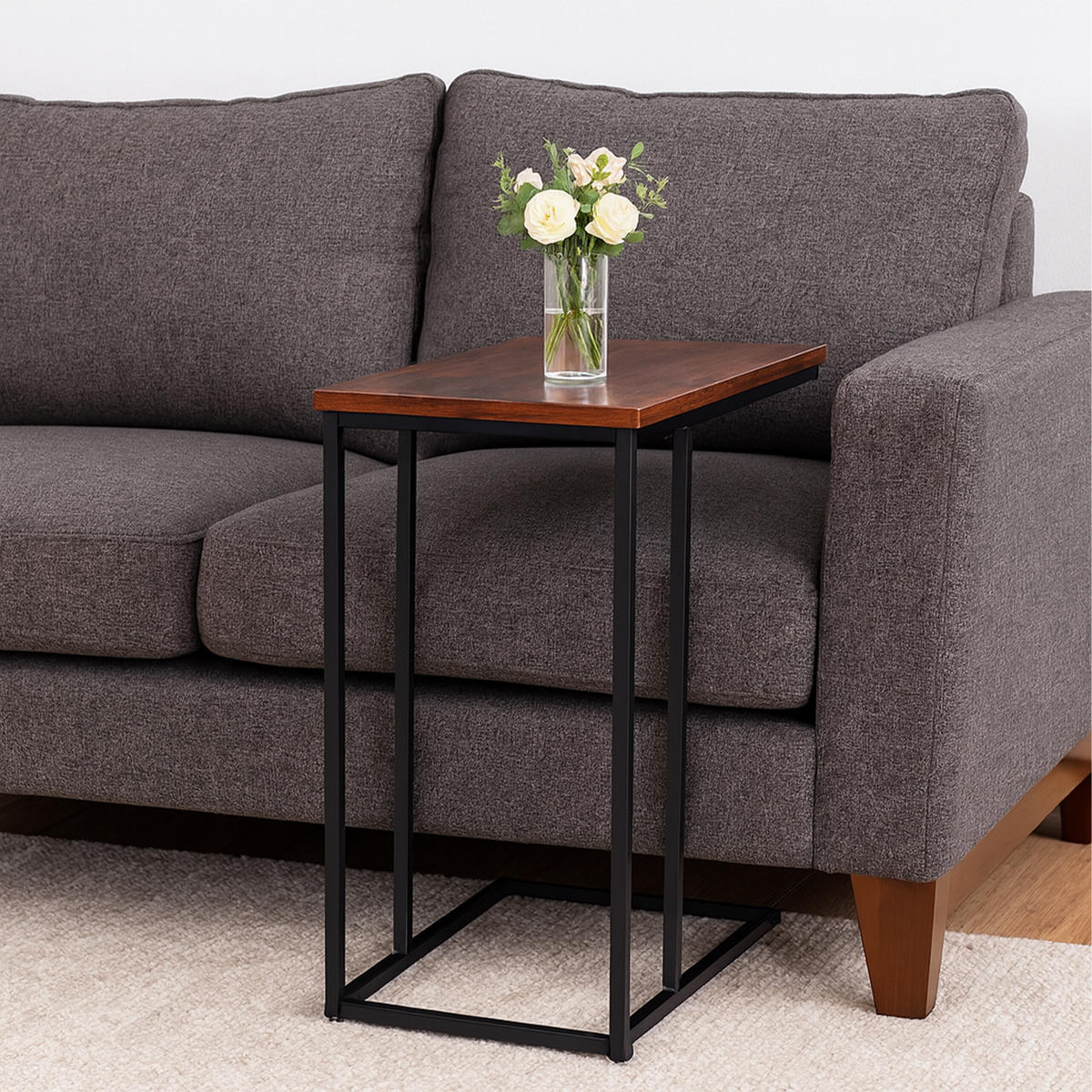 BEISTELLTISCH - Multicolor, Holzwerkstoff/Metall (35/50/64cm) - Relaxdays