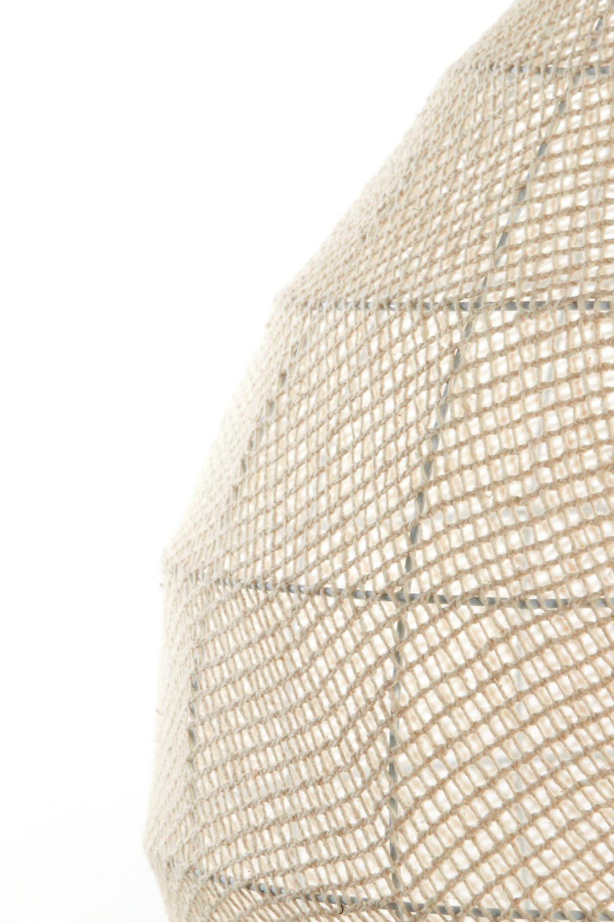 HÄNGELAMPE Makassar Weiß Ø50/50 cm - Weiß, Textil (50/50/50cm) - Light & Living