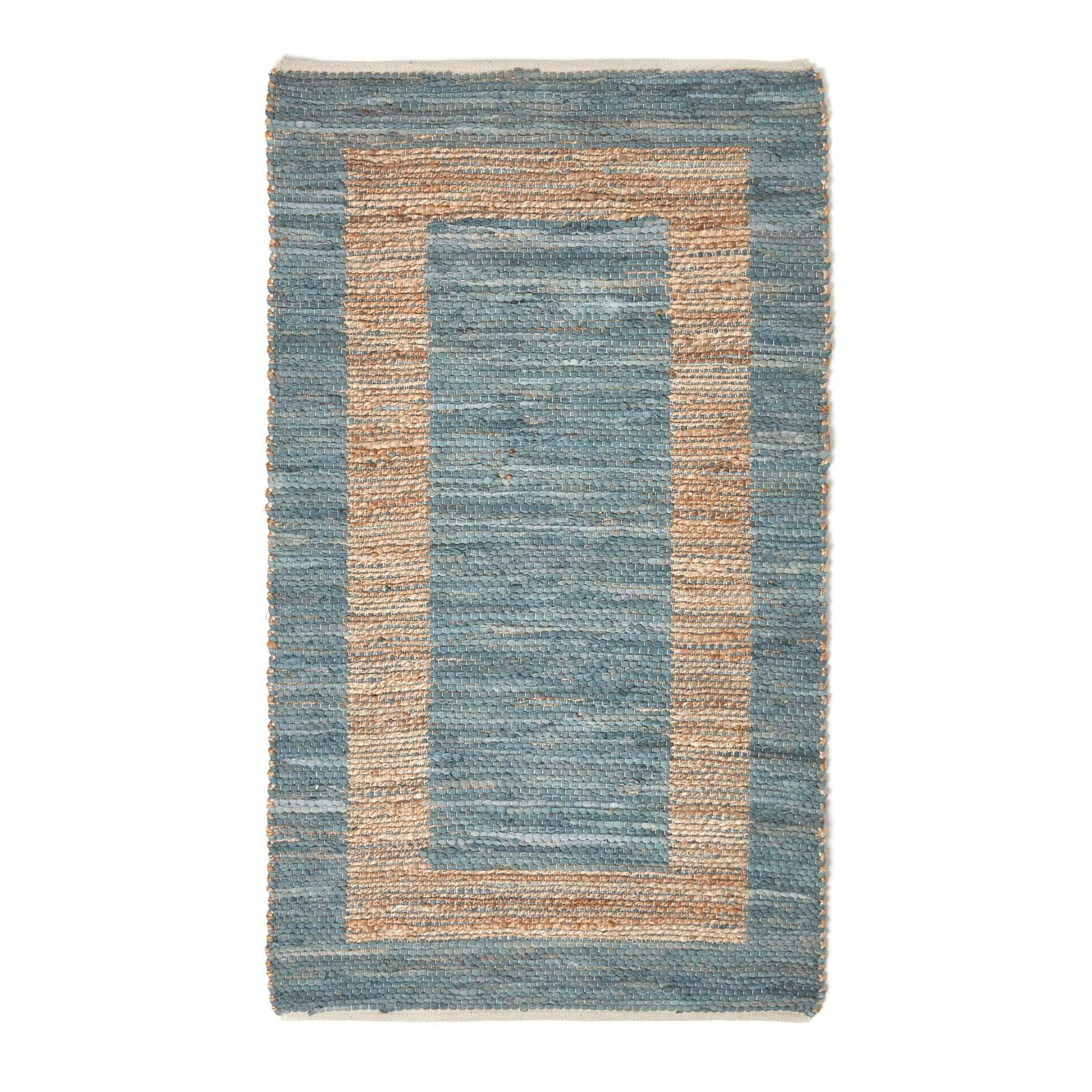 FLICKENTEPPICH Veranda, Hanf & Baumwolle 120/170 cm - Grau, Textil (120/170cm) - Homescapes