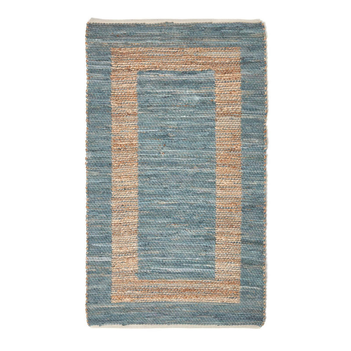 FLICKENTEPPICH Veranda, Hanf & Baumwolle 160/230 cm - Grau, Textil (160/230cm) - Homescapes
