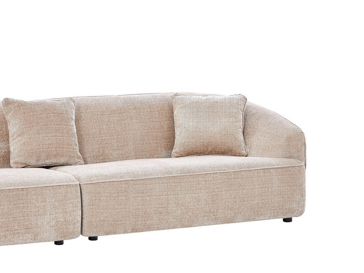 4-SITZER-SOFA aus strukturiertem Stoff – Beige – ZULIAKA - Beige, Textil (320/80/108cm) - Vente-Unique