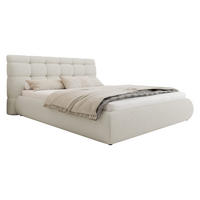 POLSTERBETT Zinot 160 8801 - Beige/Schwarz, Holzwerkstoff/Textil (160/200cm) - MIRJAN24