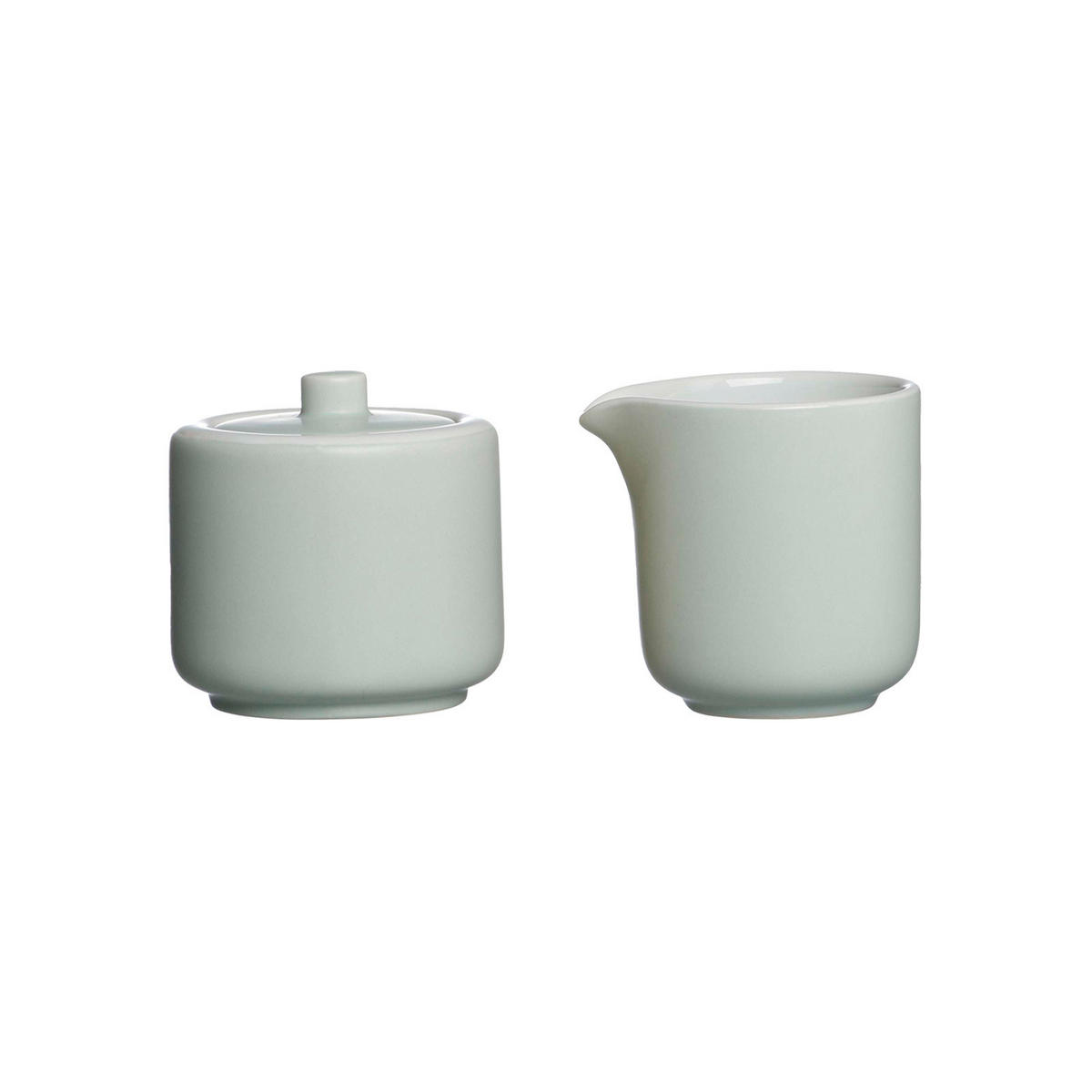 MILCH- UND ZUCKERSET Jasper mint 2er Set - Mintgrün, Keramik (1/1cm) - Ritzenhoff Breker